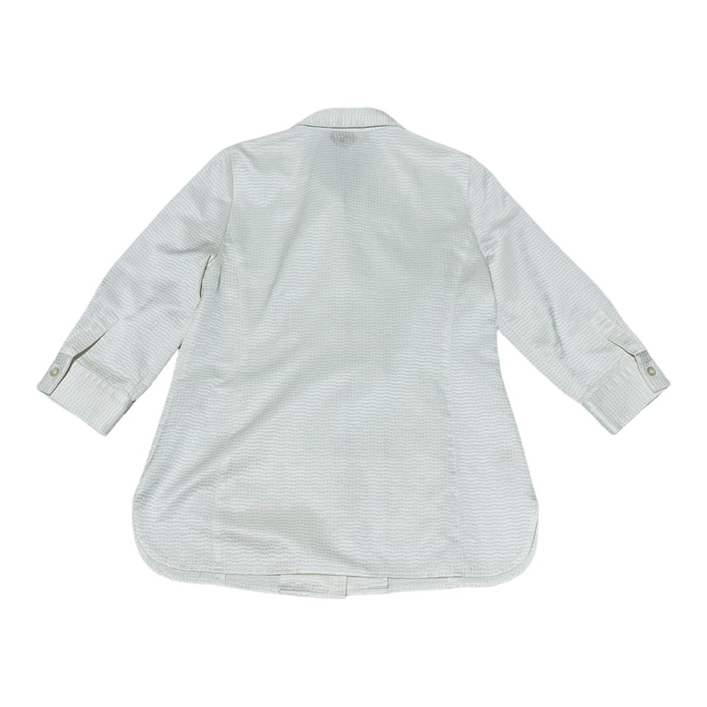 Nina Mclemore White Satin Jacket Size 8 - Picture 3 of 11